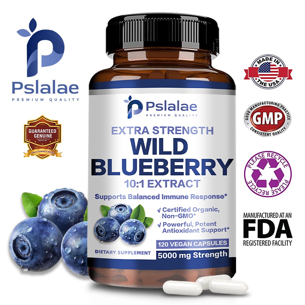 Wild Blueberry Strength 10:1 Extract Capsules – Antioxidant,Vision Health