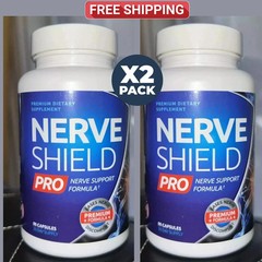 2 Packs Nerve Shield Pro Advanced New Formula for Neuropathy Exp: 30/12/2027