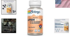 Advanced Lutein 24mg Eye Support – VegCaps, Blueberry Bilberry, 60 Count