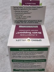 Spring Valley 4-Function Brain Support Dietary Supplement 60 Count Lot Of 2 2/27