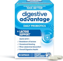 Digestive Advantage Daily Probiotics Lactose Support 96 Count Probiotic Pills
