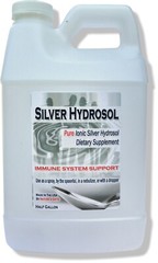 Ionic Colloidal Silver Hydrosol HALF GALLON 64 oz Immune Support