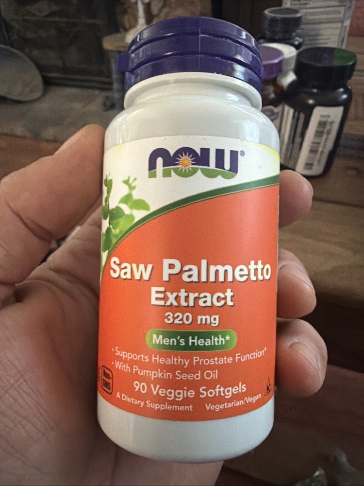 NOW, Saw Palmetto Extract 320 mg with Pumpkin Seed Oil, 90 Veg Softgels