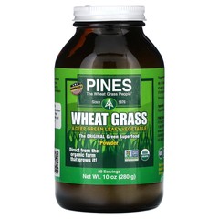 Pines International Wheat Grass Powder 10 oz 280 g Gluten-Free, Non-GMO,