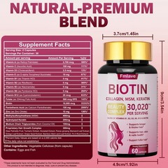 4x Biotin 30,020mcg High Potency 240 Tablets Hair Skin & Nails Vitamin B Complex