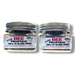 BEE PROPOLIS 2 Pack 0.20 oz ea Total 0.40 oz 11 g Travel Size 100% PURE PROPOLIS