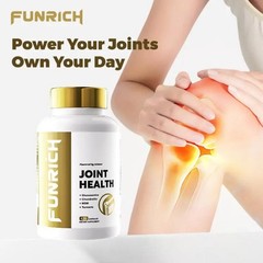 120ct, FUNRICH Glucosamine Chondroitin MSM Turmeric – Joint Supplement