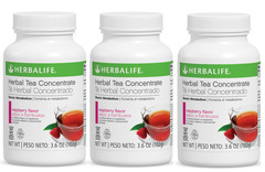 3X Herbalife Tea Concentrate Raspberry Flavor 3.6 oz
