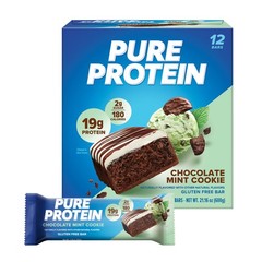 Pure Protein Chocolate Mint Cookie 12 Count (Pack of 1), No Color
