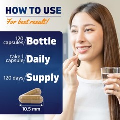 Vitamatic Arjuna 2500mg + Hawthron 2500 mg – 120 Vegetable Capsules