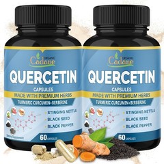 Cadane Organic Quercetin – 60 Capsules Each Bottle – Exp 9/2027