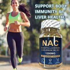 N-Acetyl-L-Cysteine (NAC) 1,200mg Capsules – Dietary Supplement – 120 Count 1