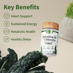 SNAP Gut Health Supplement&Snap Supplements Natural Spirulina and Chlorella-