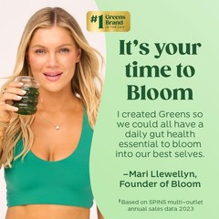 11/26 Bloom Nutrition Superfood Greens Powder, Digestive Enzymes with Probiotics