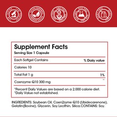  ﻿ CoQ10 300mg 360 Capsules- Antioxidant for Heart Health and Energy Production