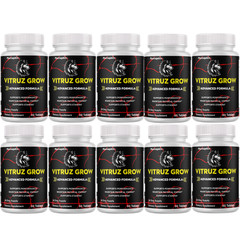 Vitruz Grow Male Performance Support, (10 Pack) Official Better Stamina Formula