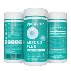 UpNourish AREDS 2 Eye Vitamin Supplement Zinc Free Lutein Zeaxanthin 120 Softgel