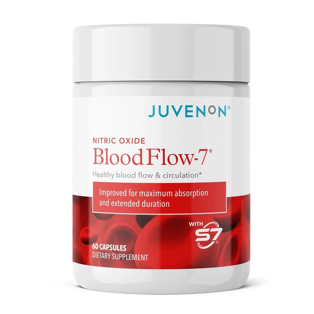Juvenon Nitric Oxide BloodFlow-7 Dietary Supplement stream Support 60 Cap