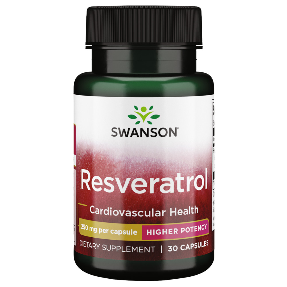 Swanson Ultra Resveratrol Higher-Potency Vitamin Supplement, 30 Capsules