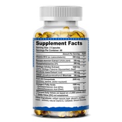 BRAIN BOOSTER Helps Improve Concentration Memory Clarity Reduce Fatigue 30-120