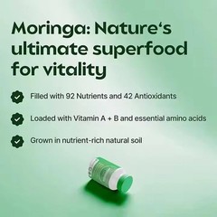3Pack Moringa Capsule Supplement Pills designed for Immune Supports & Gut