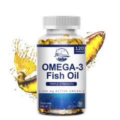 3600mg Omega 3 Fish Oil Capsules 3x Strength EPA & DHA, Highest Potency 120Caps