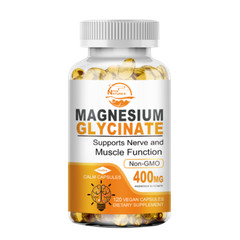 Nature’s Live Magnesium Glycinate 400mg | 120 Veg Capsules | High-Absorption