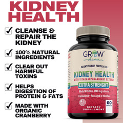 Kidney Cleanse Supplement-Kidney Support Formula With Cranberry – 60 Capsules