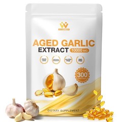 WACHRAY Aged Garlic Extract 300 Capsules – 10000mg High 300 Count (Pack of 1)