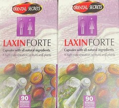 2 Packs of Laxin Forte 90 Capsules Kosher Regular Bowel Movement