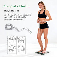 Digital Bathroom Scale by – 400Lb Capacity Accurate Body Weight Weighing Scale