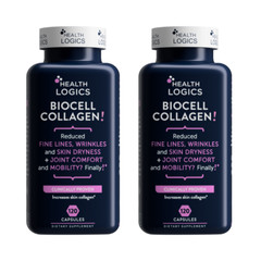 Health Logics Joint & Skin Care Supplements BioCell Collagen NSF Certified 2Pack