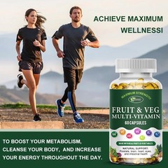 Compound fruit and vegetable capsules support peristalsis defecation metabolism