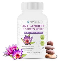 Anxiety and Stress Relief Supplement – ALL NATURAL Herbal Formula, Anti-Anxiety
