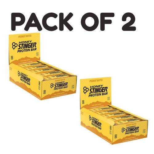 Honey Stinger Snack Bars – Peanut Butter – 15 Pack – 1.5 oz Each – Pack of 2