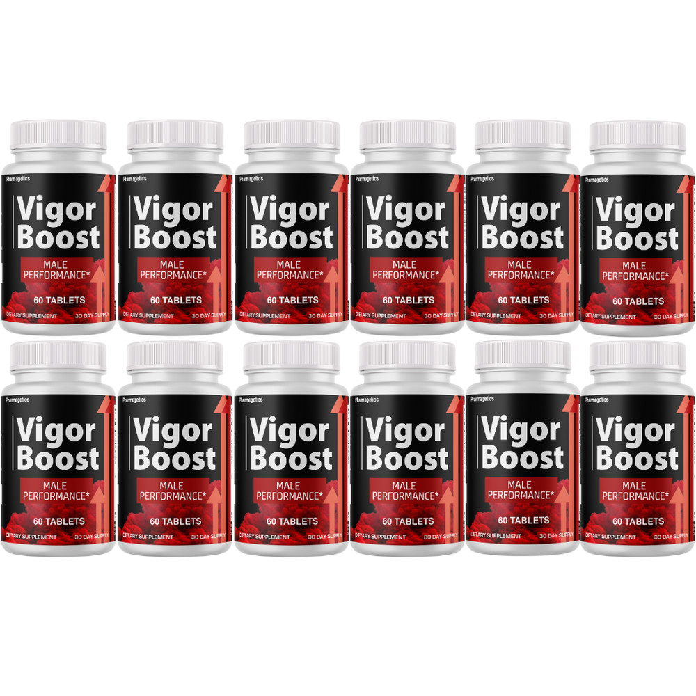 Vigor Boost Male Performance Supplement, (12-Pack) Official Energy Support