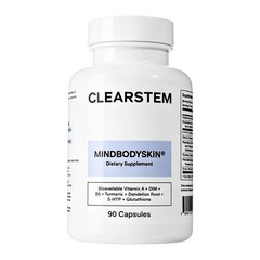 CLEARSTEM Hormonal Acne Supplement – DIM + 5-HTP – 90 Capsules