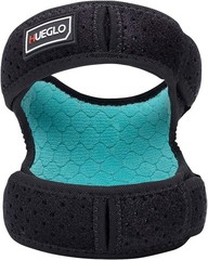 HUEGLO Dual Patella Knee Strap for Pain One Size, Black