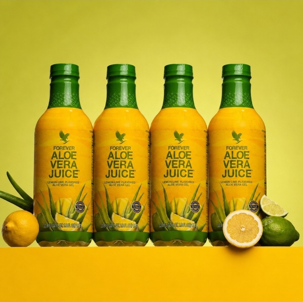 4 bottles Forever Aloe Vera Juice 1L each. Original/HALAL/KOSHER