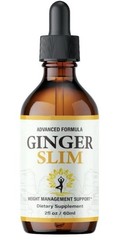 Ginger Slim Drops Weight Loss Support, 2 oz, 60ml. Exp 02/2027 NEW & SEALED
