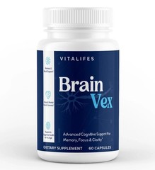 (3 Pack) BrainVex Nootropic All Natural Brain Supplement Brain Vex 60 Capsules
