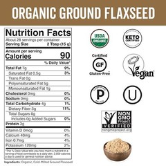 Organic Ground Flaxseed – Premium Quality Plant-based Protein And