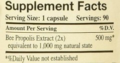 Propolis-Raw Unprocessed 1000mg Y.S. Organic Bee Farms 90 Count (Pack of 1)