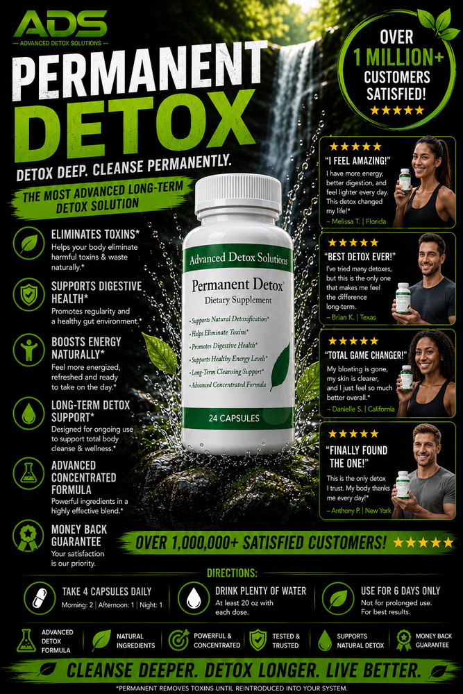 Permanent Detox 24 Capules / Same Day Shipping! / Made in the USA!