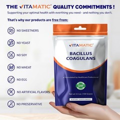 Vitamatic Bacillus Coagulans Probiotic Powder – Digestive Support 100 Gr