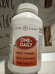 GERICARE One Daily Multivitamin Dietary Supplement 1000 Ct Tabs Exp 08/26