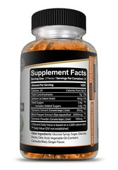 (2 Pack) Turmeric Curcumin Ginger Gummies 60 Count, Pain Relief & Joint Support