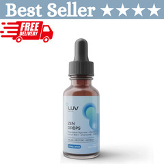 LUV Zen Drops Stress Support with Magnesium Glycinate and Lemon Balm Vegan
