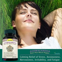 Cortisol Lowering Supplement: Stress Reduction & Cortisol Control – Ashwagandha