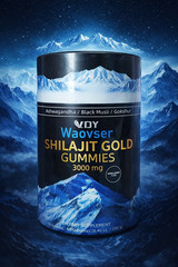 Shilajit Gold Gummies 3000mg Energy Vitality 60ct Vegan Exp 3/2027